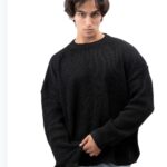 بافت یقه گرد مردانه