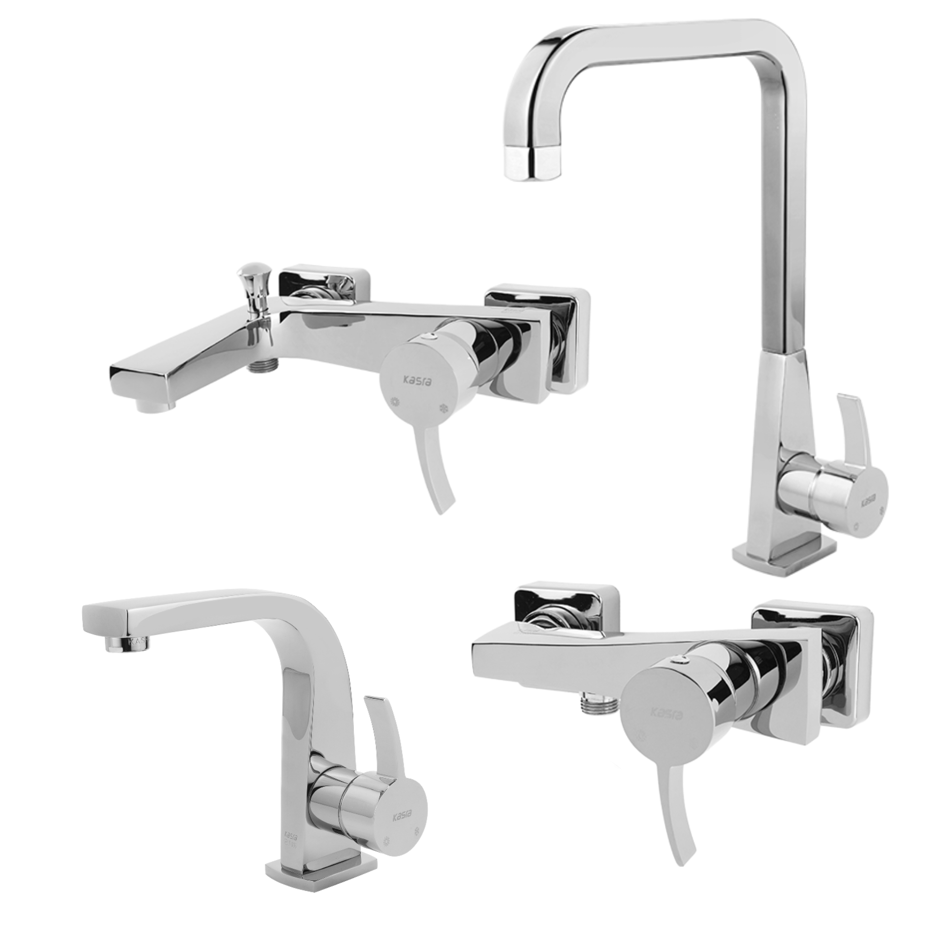 ست شیرآلات کسری مدل فیورنزو رنگ کروم