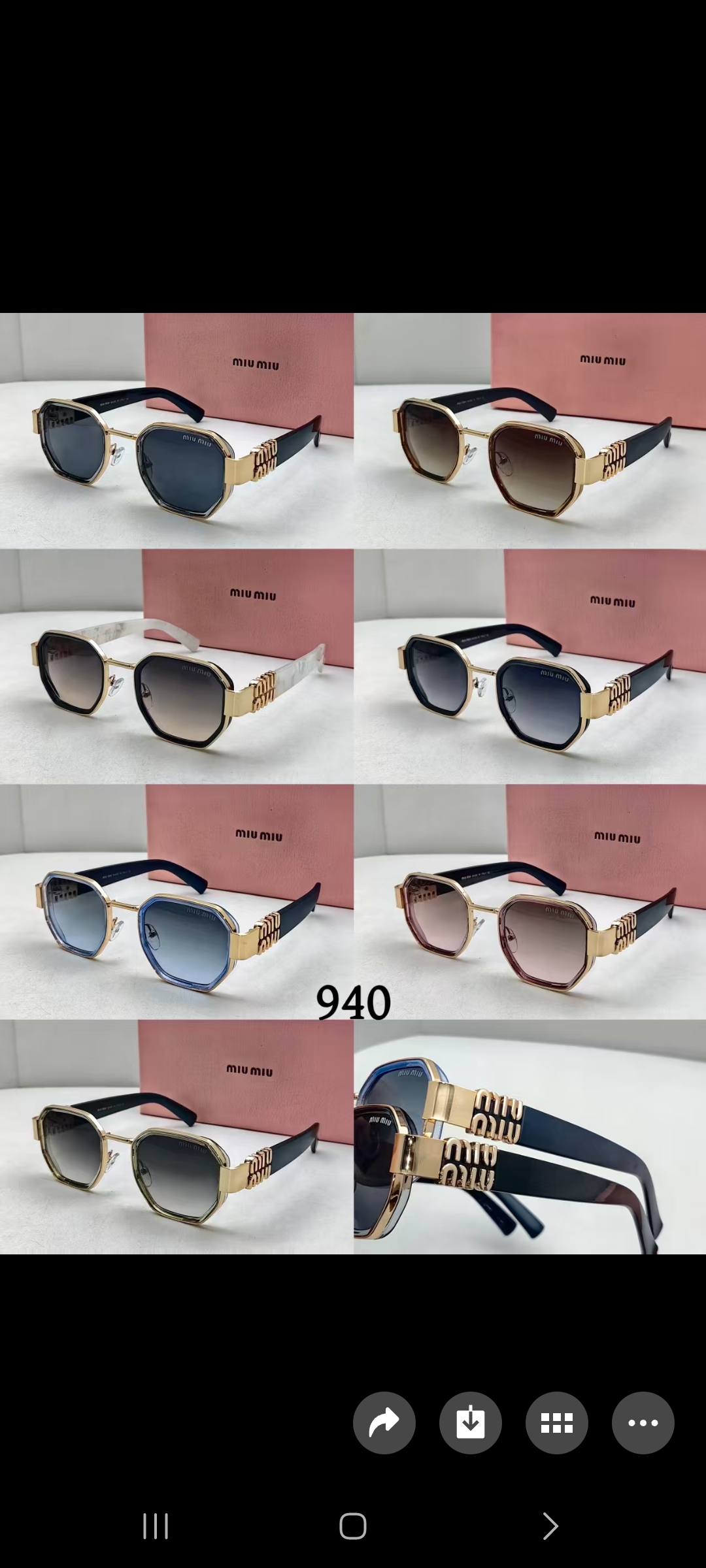 عینک آفتابی فلزی