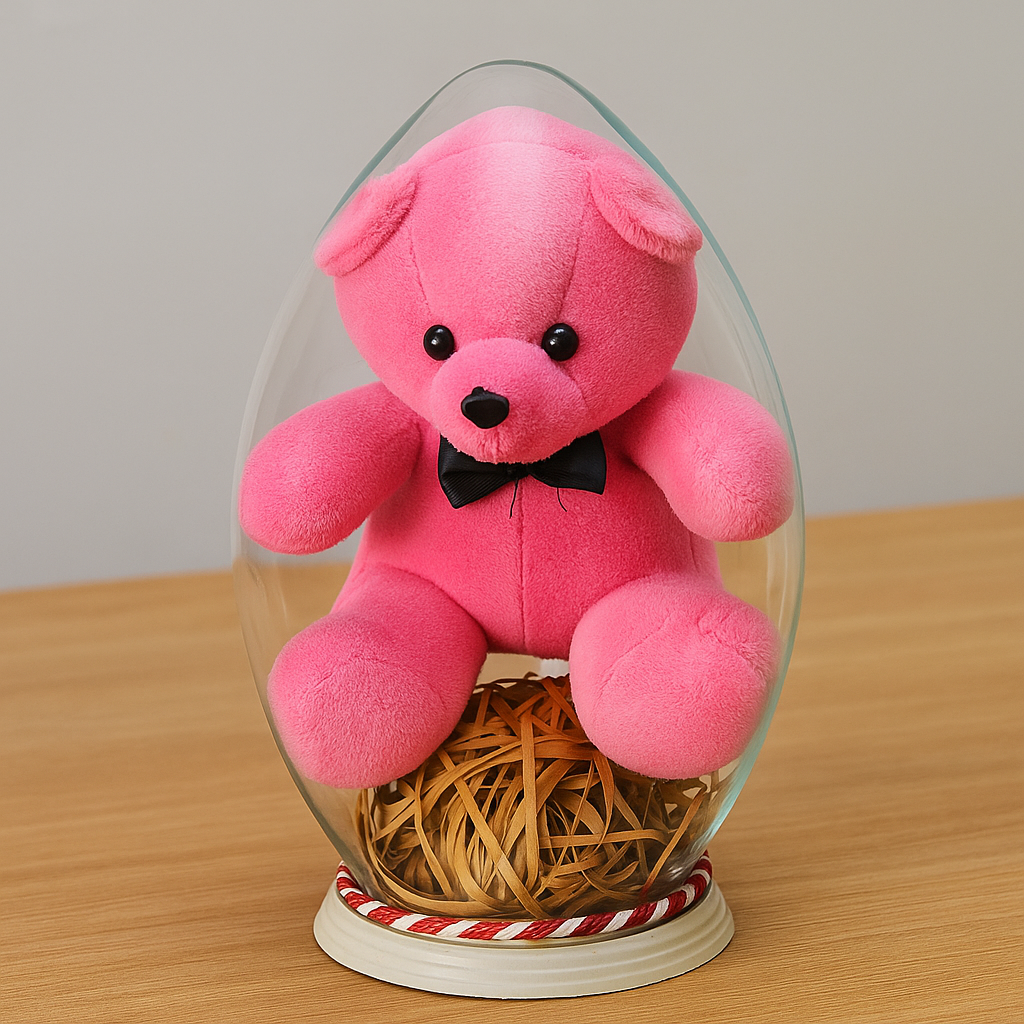 عروسک خرس داخل شیشه عروسک خرس داخل شیشه