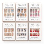 ناخن مصنوعی نگین دار بلند