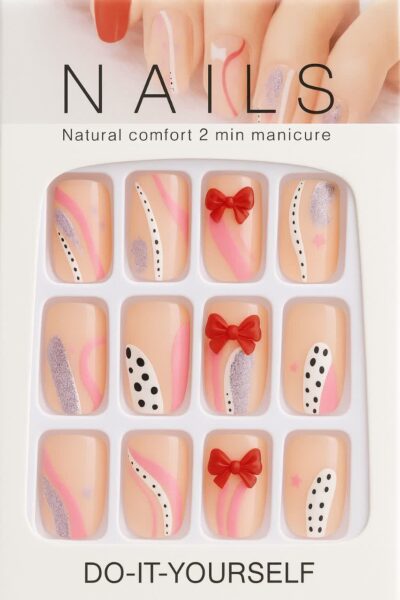 ناخن مصنوعی طرح دار بلند