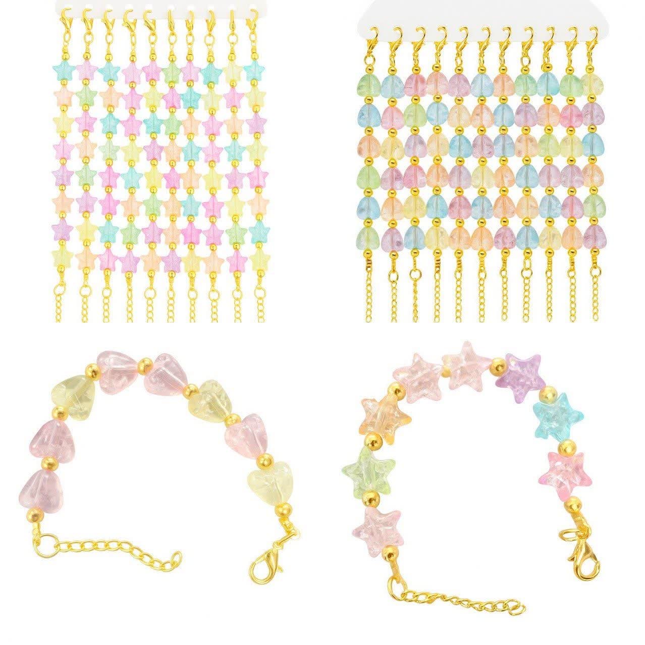 دستبند یخی ستاره و قلب