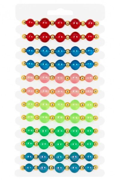 دستبند کارتی مهره براق