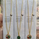 گردنبند یلدایی هندوانه فلزی