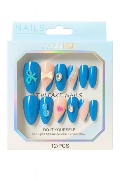 ناخن مصنوعی بزرگ رنگی پیکسلی