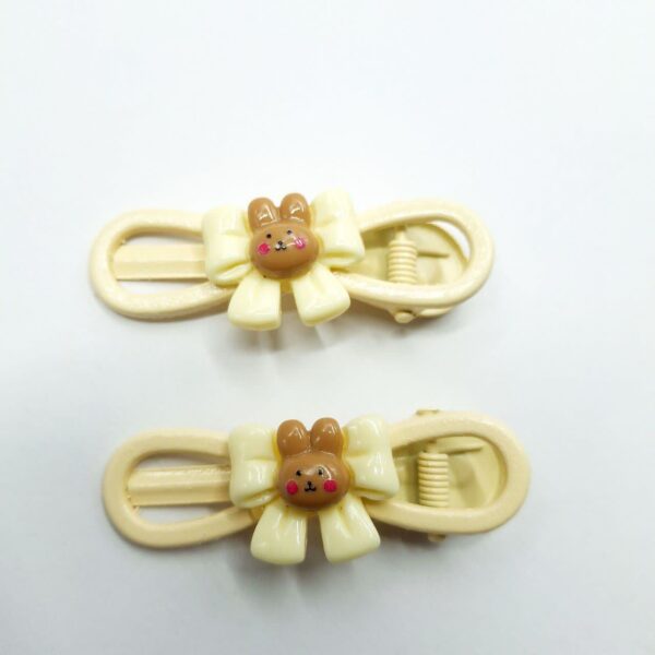 گیره انبری پاپیون عروسک قهوه ای