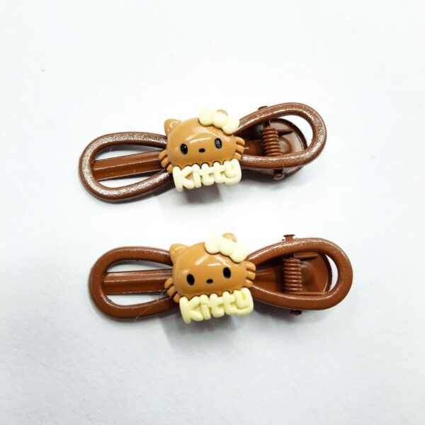 گیره انبری پاپیون عروسک قهوه ای