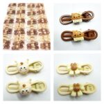 گیره انبری پاپیون عروسک قهوه ای