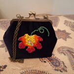 کیف مجلسی زنانه دستدوز مدل خزان