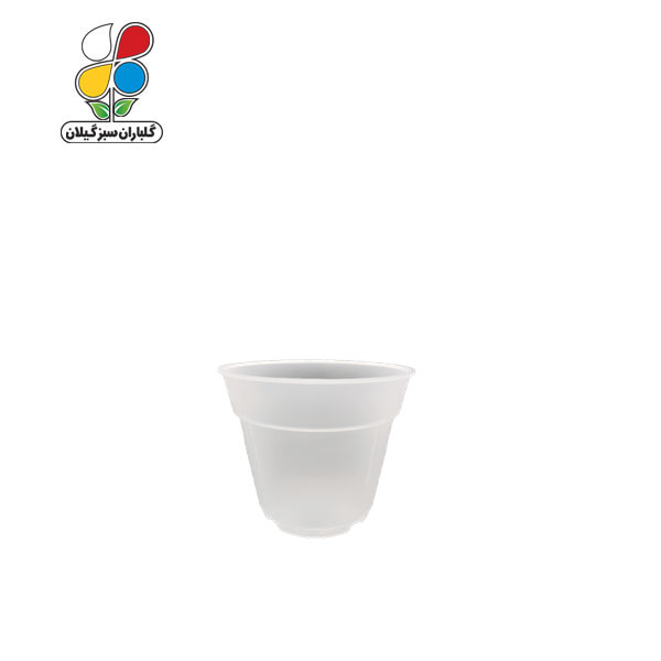 گلدان کشاورزی ژله ای شفاف قطر دهانه ۸ سانتیمتری