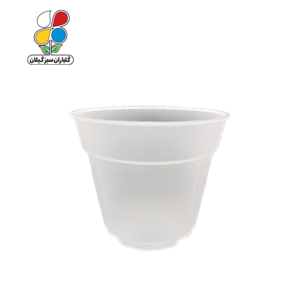 گلدان کشاورزی ژله ای شفاف قطر دهانه ۱۶ سانتیمتری