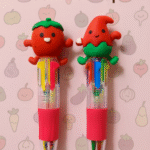 خودکار ۴ رنگ کوتاه گوجه و فلفل