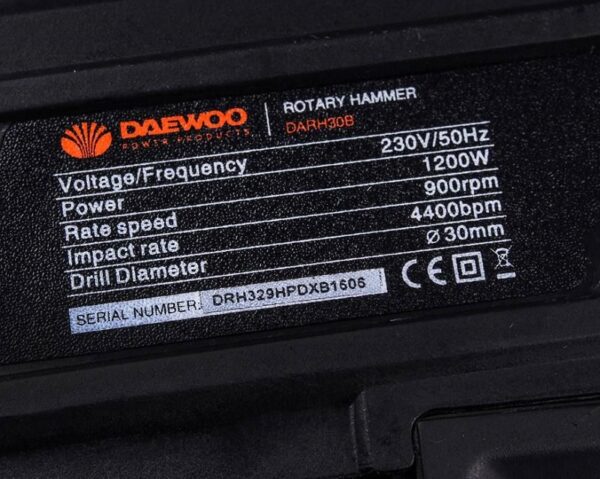 دریل بتن کن ۱۲۰۰ وات مدل DARH30B