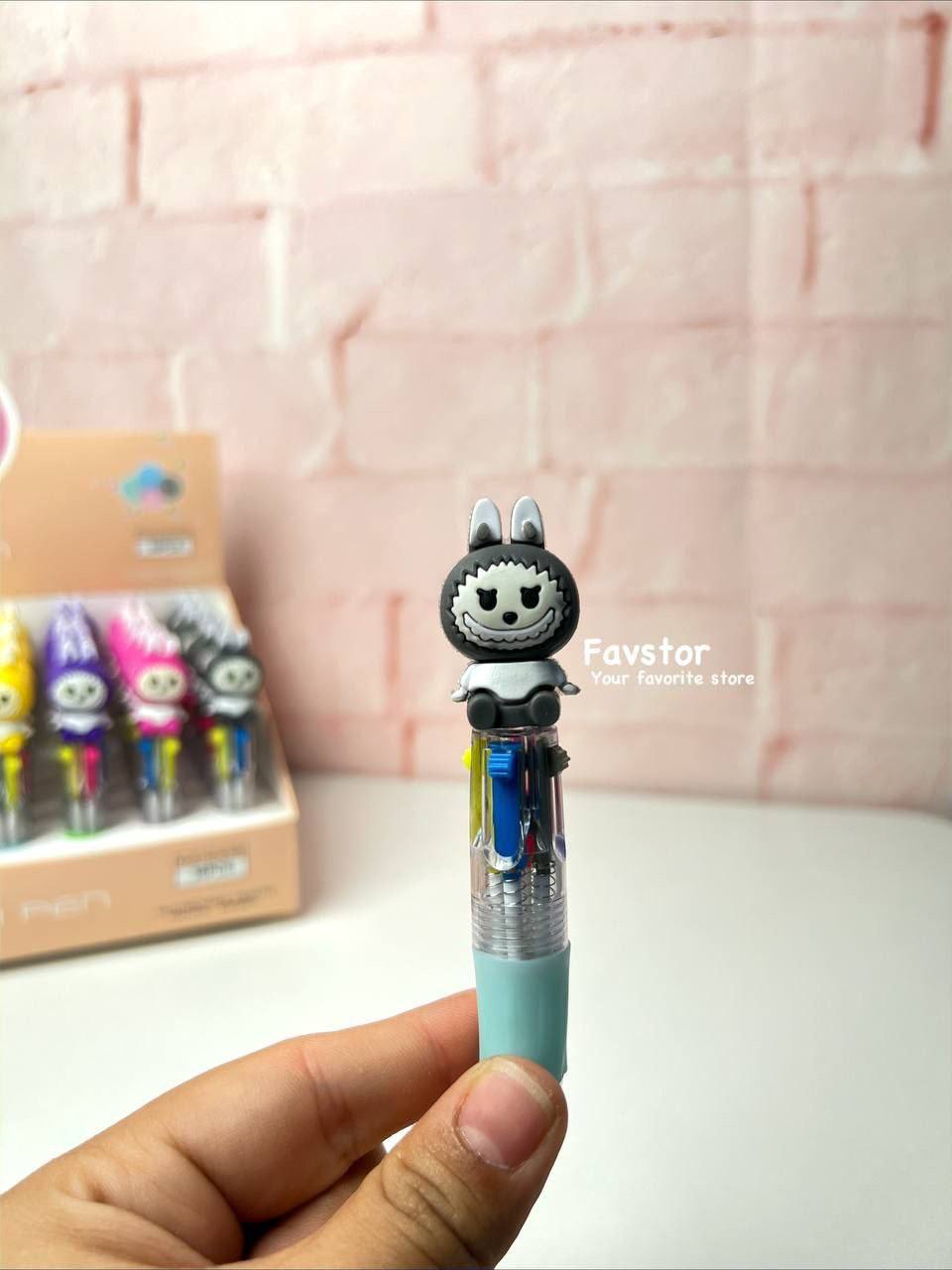 خودکار ۴ رنگ کوتاه لبوبو