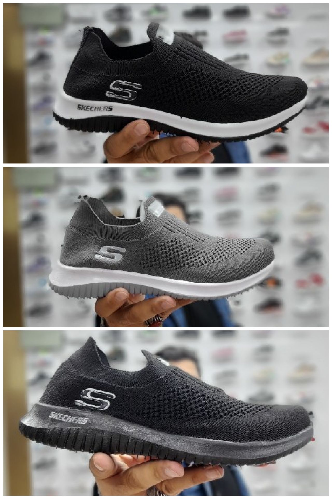 کتونی زنانه بدون بند های کپی اسکیچرز