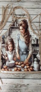 پیشبند مخمل پشت کار برزنت