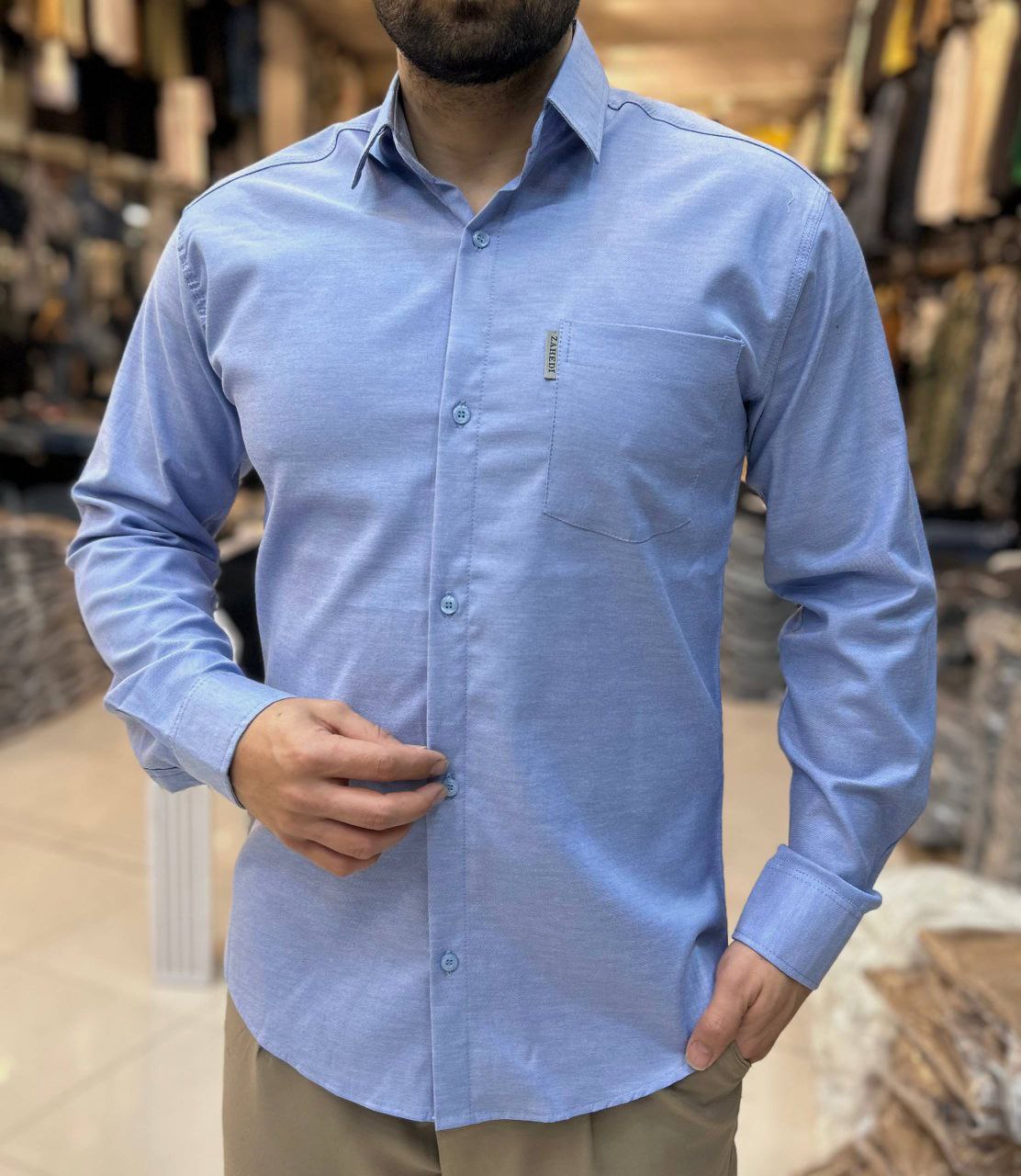 پیراهن اسپرت تک جیب