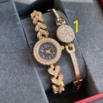 ساعت فول نگین همراه دستبند