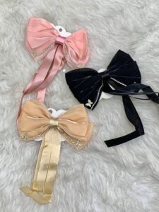 گیره ساتن طرح پاپیون