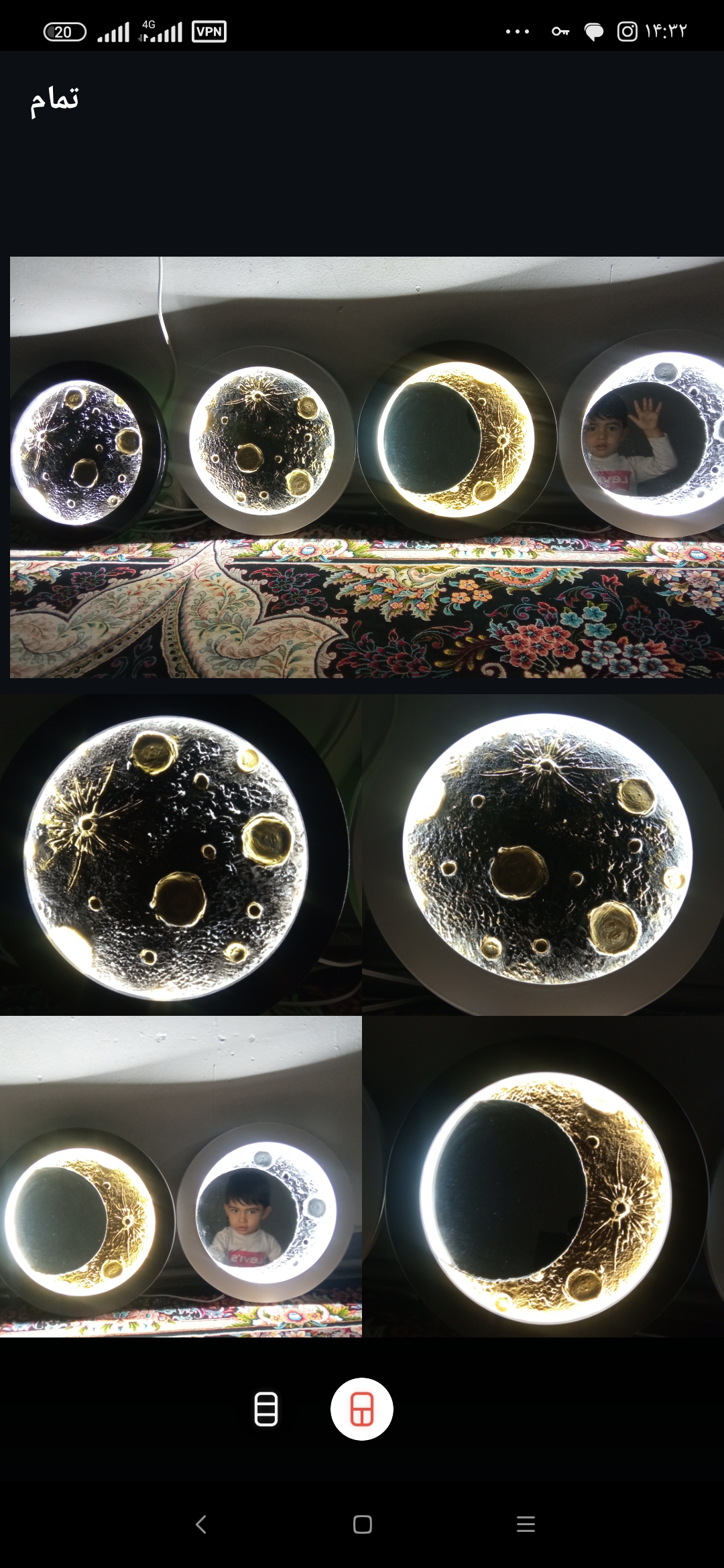 تابلو ماه سنگ مصنوعی