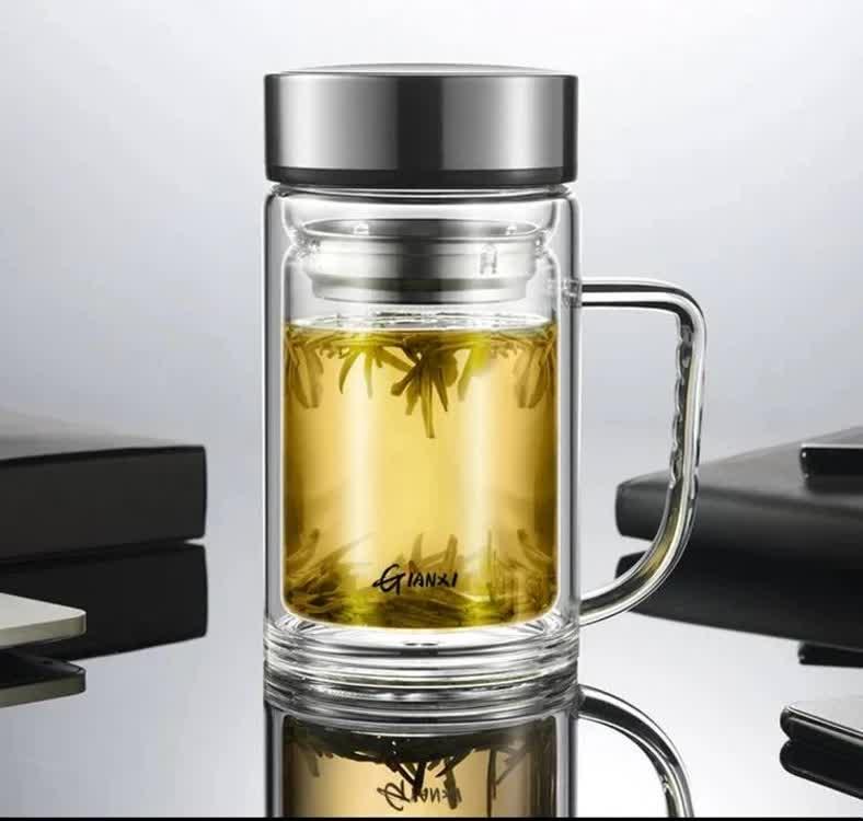 لیوان دمنوش پیرکس دوجداره لیوان دمنوش پیرکس دوجداره