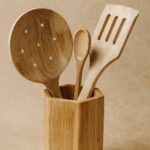 جا قاشقی چوبی شش ضلعی