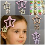 گیر تقه ای ستاره لعابی بزرگ جفتی