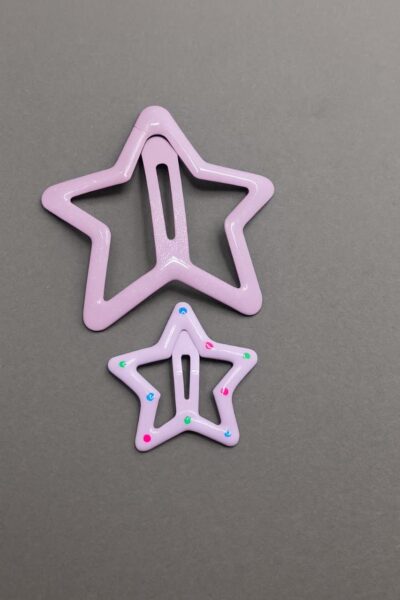 گیر تقه ای ستاره لعابی بزرگ جفتی