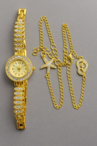 ساعت ظریف زنانه دو دستبندی