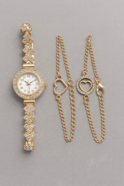 ساعت ظریف زنانه دو دستبندی