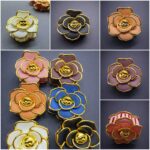 کلیپس گل لب طلایی شمعی