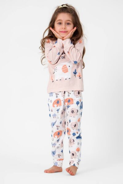 بلوز و شلوار طرح دورهمی فیل ها