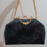 کیف دهانه فلزی جواهردوزی