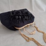 کیف دهانه فلزی روباندوزی