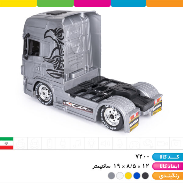ماشین کشنده اسکانیا جعبه ای