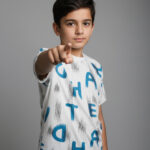 تیشرت تک پسرانه طرح لاتین