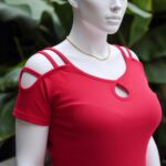 تیشرت سرشانه بندی سینه اشکی