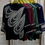 بلوز مجلسی فول تراکم نگینی