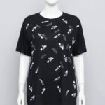 تیشرت جلو نگینی