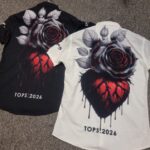 پیراهن طرح گل و قلب