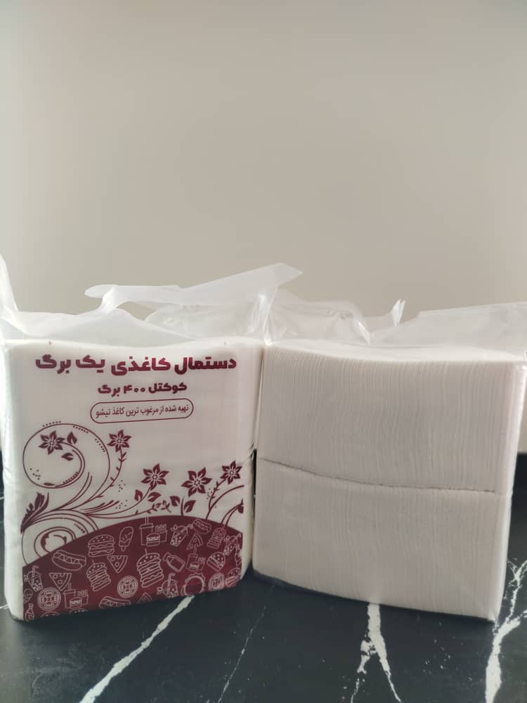 دستمال کوکتل ۴۰۰ برگ دولا برند یک برگ