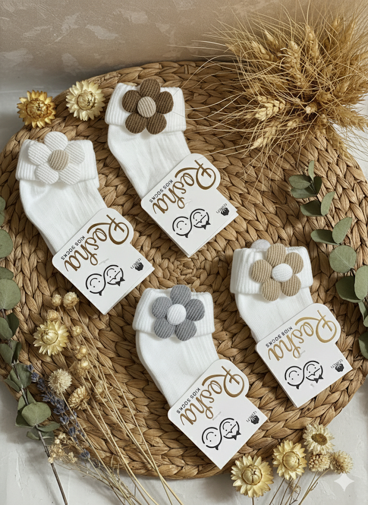 جوراب لب برگرد بچگانه