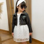 سارافون دانتل و کت چرم