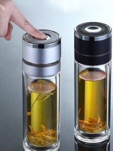 فلاسک دمنوش درب فشاری