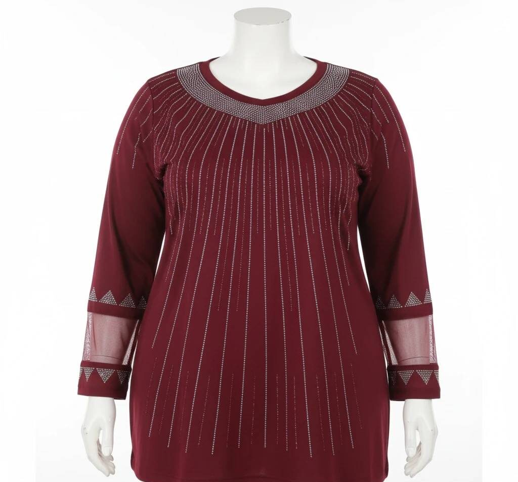 بلوز مجلسی فول تراکم نگینی