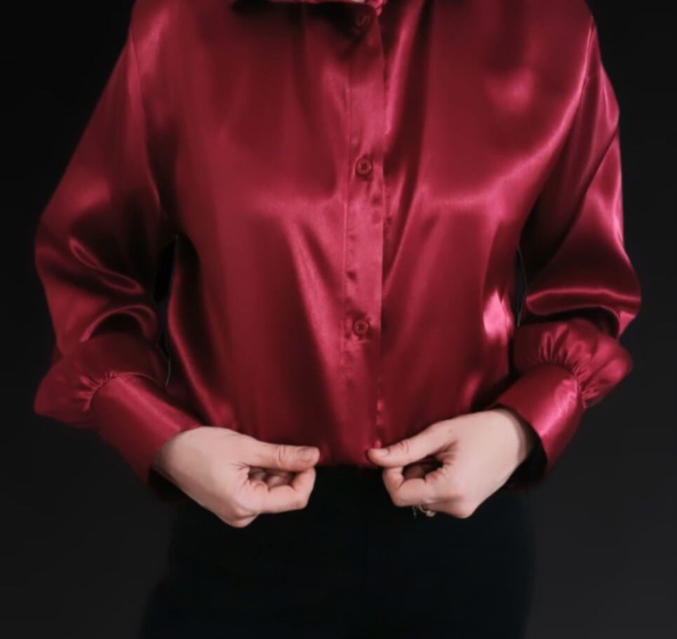 شومیز ساتن ال ایکس