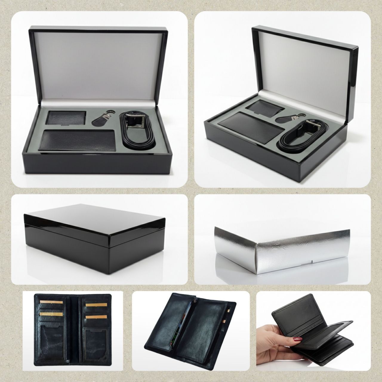 ست چرم مردانه نفیس مدیریتی ۴ تکه مدل سالار