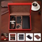 ست هدیه چرم مردانه مدل برنا