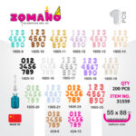 بادکنک اعداد فویلی